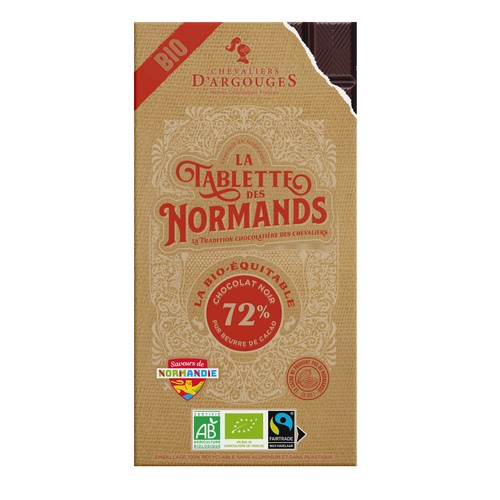 Bio Tablette Normands Noir 72% 160g