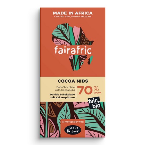 Bio FA 70% ZB Cacao Nibs VEG 80g