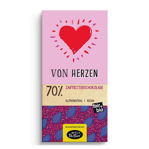 Bio FA 70% ZB Von Herzen VEG 80g