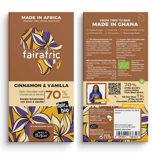 Bio FA Cinnamon & Vanilla 80g
