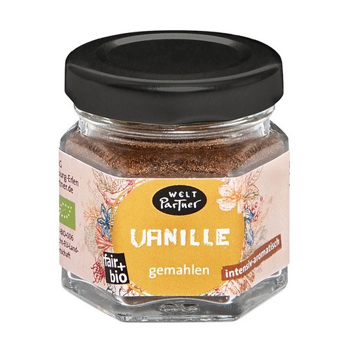 Bio Vanille im Glas, gemahlen 10g