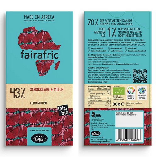 Bio FA Schokolade mit Milch 80g