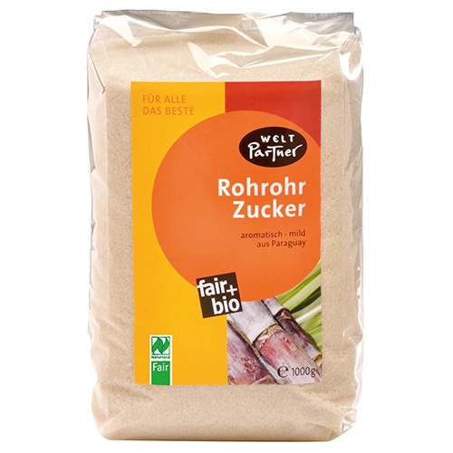 Bio Rohrohrzucker, weiss 1kg