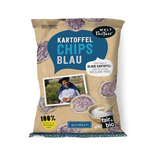 Bio Kartoffelchips blau, ges VEG40g