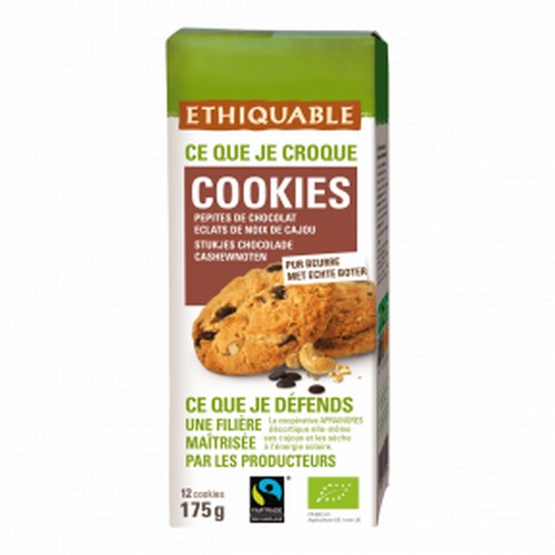 Bio Cookies noix cajou choco 175g