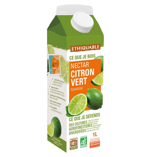 Bio Nectar de Citron vert tétra 1L