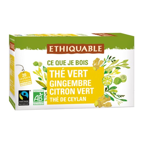 Bio Thé vert Gingembre Citron 36g