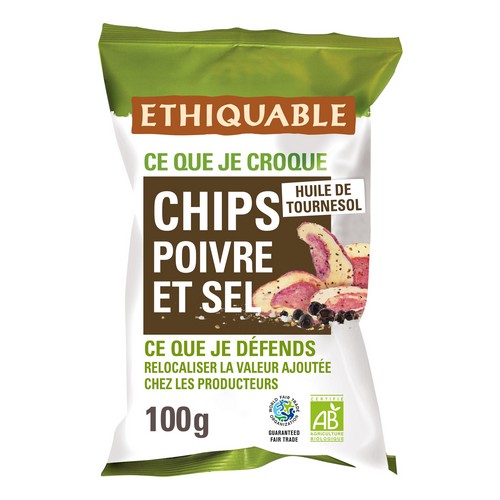 Bio Chips pom. terre PoivreSel 100g