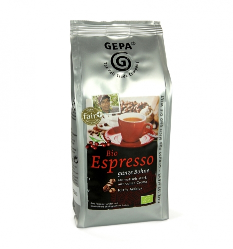 Bio Espresso ganze Bohne 250g