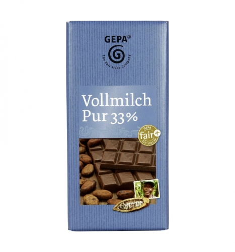 Gepa Vollmilch 33% Cacao 100g