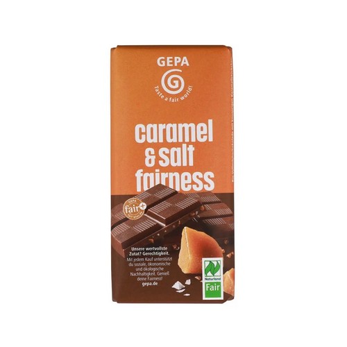 Bio Schokolade caramel & salt 40g