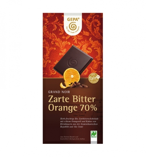 Bio Zarte Bitter Orange 70% 100g