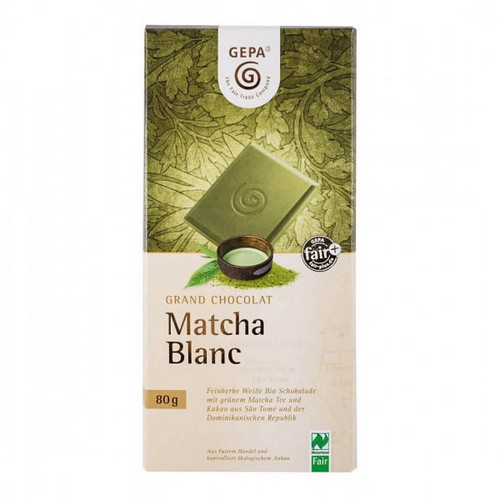 Bio Grand Choc Matcha Blanc 80g