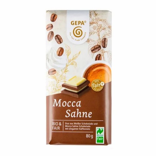 Bio Mocca Sahne & Weisse 80g