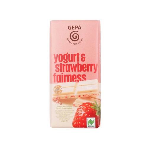 Bio Schokolade yogurt strawberry40g