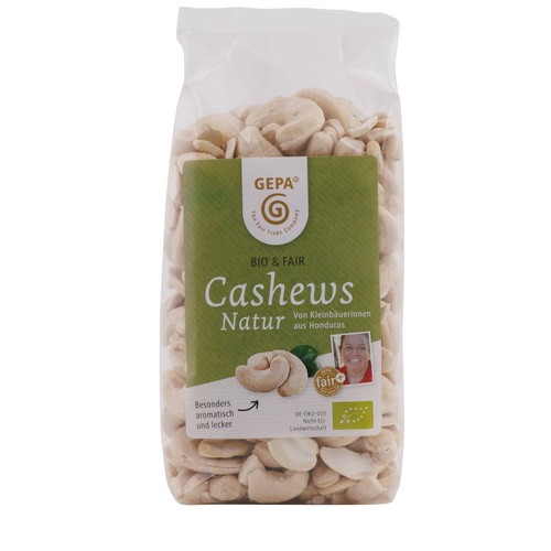 Bio Cashew Natur - ganze Nüsse 250g