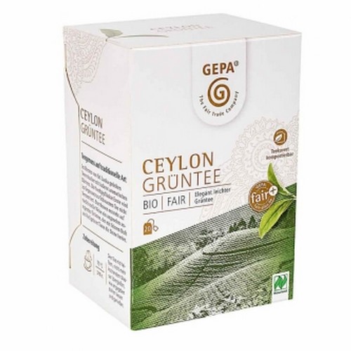 Bio Ceylon Grüntee 20x2g Briefchen