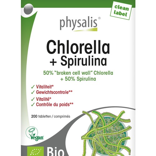 PH Bio Chlorella+Spirulina 200comp.