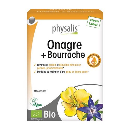 PH Bio Onagre+Bourrache 40caps