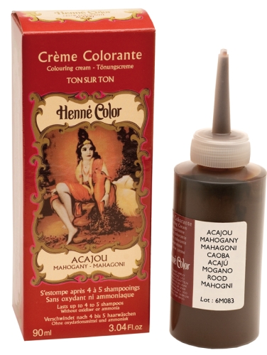 Henné crème colorante Acajou 90ml