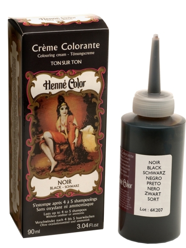 Henné crème colorante Noir 90ml